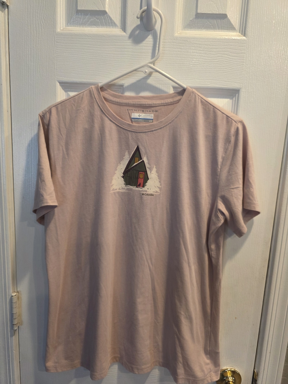 Columbia Light Pink Cabin Graphic Short-Sleeve Tee